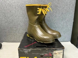NOS LaCrosse 26004 Outdoorsman 12" Insulated Pac Lace-Up Rubber Boot Steel Shank - Picture 1 of 7