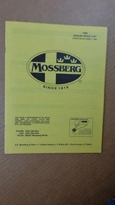 1990 MOSSBERG HÄNDLER/EINZELHANDELSPREISLISTE Begleitpreisliste - Bild 1 von 3