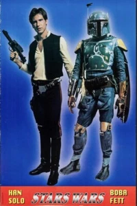 1980 Vintage Star Wars BOBA FETT ITALIAN Movie Theater Poster GUERRE STELLARI - Picture 1 of 10