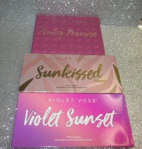 Lot of 6 VIOLET VOSS Violet Sunset, Pinky Promise, Sunkissed Eyeshadow Palettes - Picture 1 of 2