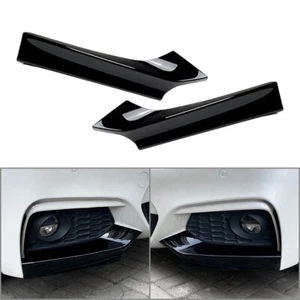 Front Bumper Side Air Vent Splitter Lip For BMW 2 Series F22 F23 M Sport 14-22 - Foto 1 di 9