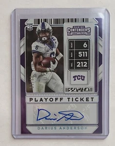 2020 Contenders Draft Picks Darius Anderson Rookie Autograph Playoff # 9/18 - Picture 1 of 3