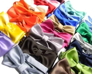 Papillon Uomo Tinta Unita Made in Italy Cravatta Farfalla Bow-Tie tanti colori - Foto 1 di 48