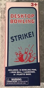 Greenbrier International Desktop Bowling Game Tabletop Plastic New In Box - Picture 1 of 8