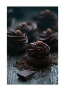 Stampe da Cucina Pasticceria Poster Cake StampaBiscotti CioccolatoPoster Moderno - Picture 1 of 17