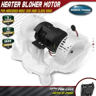HVAC Blower Motor for Mercedes-Benz C216 W221 CL600 S600 CL63 S65 AMG 2218202714 - Image 1 of 4