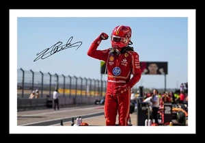 CHARLES LECLERC - FORMULA 1 AUTOGRAPHED SIGNED & FRAMED PHOTO PRINT - Picture 1 of 1