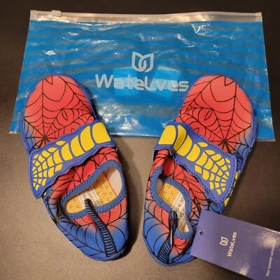 Spiderman WateLves Kids водяные мотыги, новый с ярлыками, США размер 13 - Изображение 1 из 4