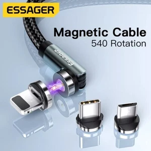 CAVETTO ESSAGER CAVO 3 in 1 USB-A / USB-C / MICRO USB / IOS METRI 3 MAGNETICO - Foto 1 di 3