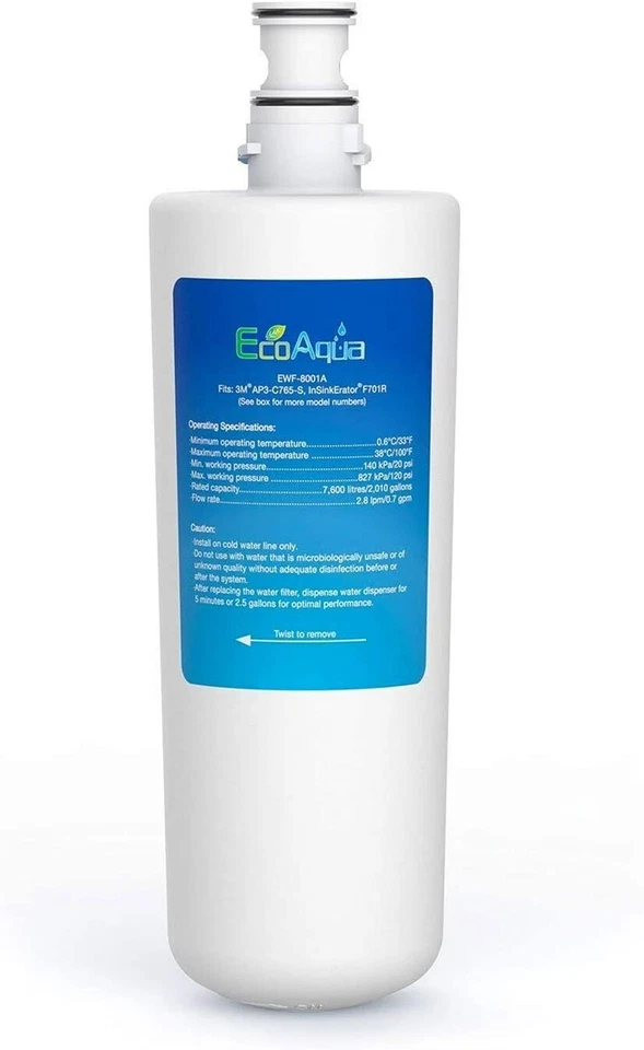 EcoAqua EWF-8001A Water Filter Replacement Compatible With Insinkerator F701R - Image 1 of 4