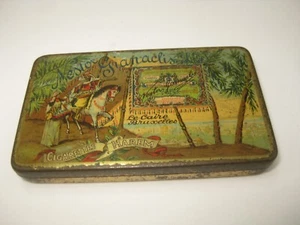 VINTAGE CIGARETTES HAREM NESTOR BRUXELLES ADVERTISING MINIATURE LITHO TIN BOX - Picture 1 of 6