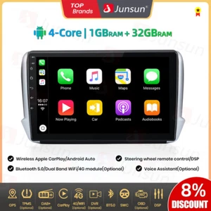 Für 2012-2018 Peugeot 208/2008 Android13 Apple Carplay Autoradio Stereo 32GB GPS - Bild 1 von 17