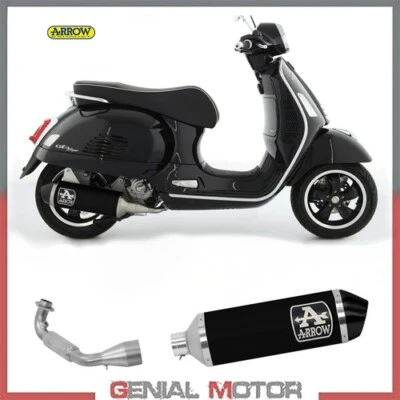 Komplett Auspuff Kat Arrow Urban Schwarzes Alumin Piaggio Vespa Gts 300 Hpe 2021 - Bild 1 von 3