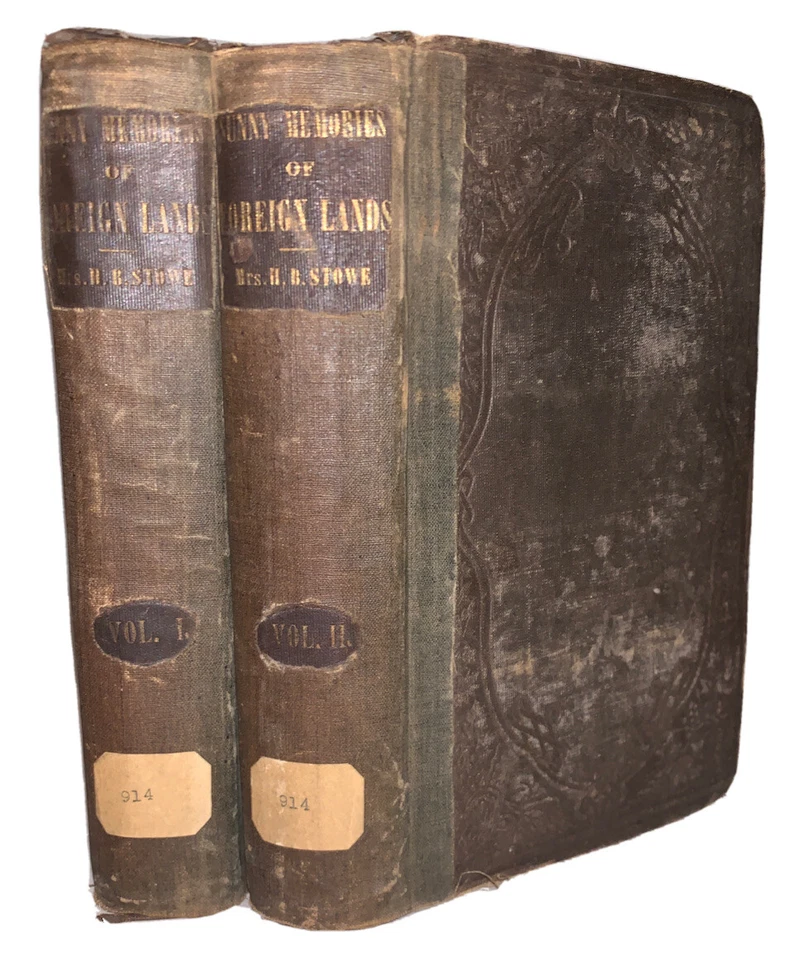 1854, 1st, HARRIET BEECHER STOWE, SUNNY MEMORIES FOREIGN LANDS, UNCLE TOMS CABIN - Image 1 of 4