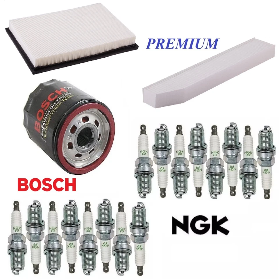 Tune Up Kit Filters Spark Plugs For JEEP GRAND CHEROKEE V8; 6.1L 2008-2010 - Image 1 of 1