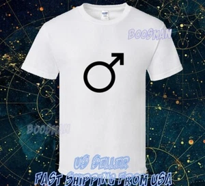 CAMISA NUEVA MASCULINA SÍMBOLO DE GÉNERO LOGO CAMISETA DIVERTIDA TALLA S A 5XL - Imagen 1 de 5