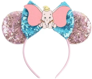 Headband Ears Minnie Mouse The Main Attraction Dumbo - HANDMADE - Picture 1 of 1