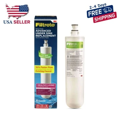 BRANDED 3M Filtrete Quick Change Advanced Under Sink Replacement Model 3US-PF01