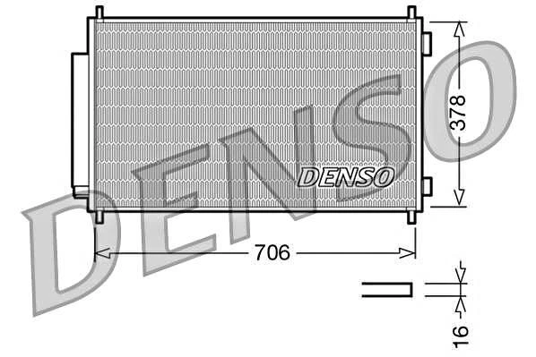 DENSO AC Condenser For HONDA Cr-V III 06-12 80110SWAA01 - Imagem 1 de 1