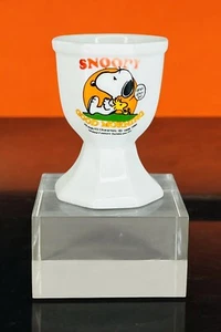 Vintage 70s Snoopy Good Morning Peanuts Collectible Egg Cup - Picture 1 of 5