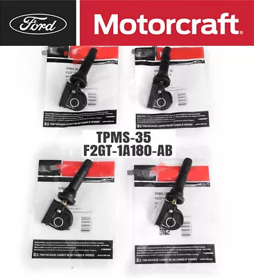 4X OEM Genuine Tire Pressure Sensor F2GZ1A189AB For F150 Explorer Mustang TPMS35 - Image 1 of 4