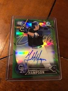 2016 Bowman Chrome GARRETT HAMPSON Auto Green REFRACTOR /99 CDA-GH - Picture 1 of 3