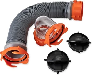 Kit de manguera de alcantarillado de tanque de mano súper resistente 18 mil HTS conexiones de vinilo para autocaravana cámper - Imagen 1 de 12