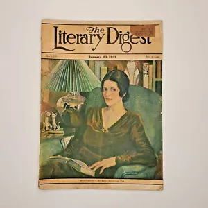 1932 Jan 23 - Literary Digest Magazine - Agnes Potter Van Ryn .10¢ cover - Imagen 1 de 3