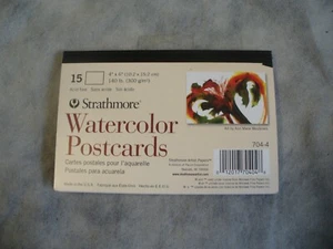 Strathmore Blank Watercolor Postcards - pad of 9 - Picture 1 of 2