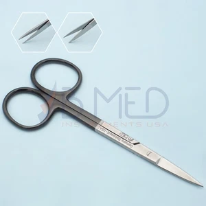 Iris Scissors Supercut 4.5" Straight OR Grade Surgical Dental ENT Suture Cutting - Picture 1 of 6