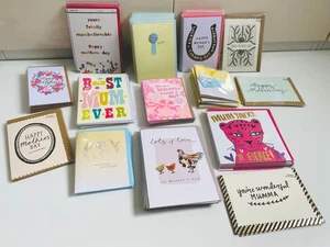Job Lot of 100 Mother’s Day Greetings Cards Brand New, Bundle Wholesale Resell - Picture 1 of 9