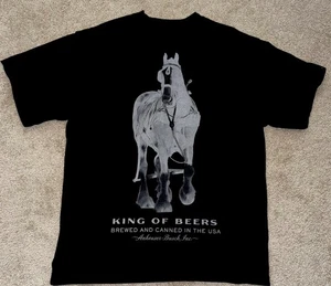 Budweiser x PacSun “King of Beers” Graphic Tee Black Size L  2024 Collab EUC - Picture 1 of 9