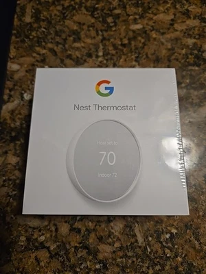 Google Nest Smart Thermostat - Snow - GA01334-US  - G4CVZ - New Sealed 4th Gen - Image 1 of 4