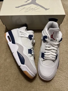 Nike SB x Air Jordan 4 Retro SP ‘Navy’ Size 7.5 Mens - DR5415 100 Brand New - Picture 1 of 6