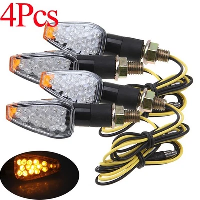 4X Motorcycle Amber LED Turn Signal Light For Suzuki GSXS600 750 1000 Boulevard - Изображение 1 из 4