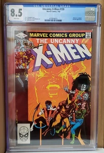 THE UNCANNY X-MEN #159 7/82 CGC 8.5 GREAT BILL SIENKIEWICZ COVER - Picture 1 of 1