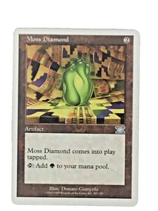 MTG Moss Diamond Artifact 6th Edition 301/350 Donato Giancola Wizards Coast - Foto 1 di 24