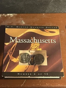 2000 Massachusetts State Quarter Set - Sealed w/ Information Card  - Picture 1 of 7