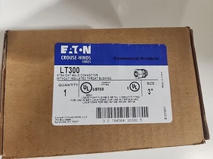 Eaton LT300 3" Straight Male Connector w/Out Insulated Throat Bushing - Picture 1 of 4
