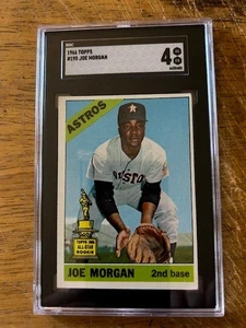 1966 Topps Baseball - Joe Morgan #195 - SGC Graded 4 - Picture 1 of 2