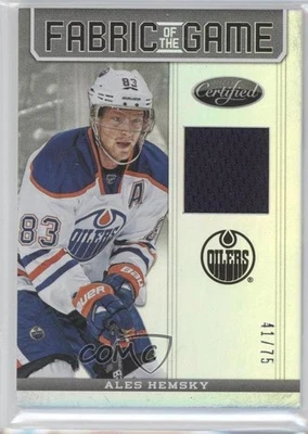 2012-13 Certified Fabric of the Game Mirror Hot Box /75 Ales Hemsky #FOG-HEM - Image 1 of 2