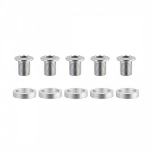Origin8 Triple Chainring Bolts M8x10.5mm Bolt / 3mm Spacer Inner Triple Chrome - Picture 1 of 1