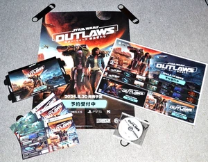 Star Wars Outlaws - Japan Promo set -Disc - Poster - Display - Box - POP - PS5 - Picture 1 of 6