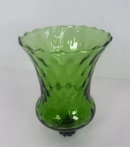 Vintage Rare Homco Home Interior Green Glass Peg Votive Candle Holder See Photos - Picture 1 of 12