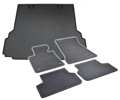 GEYER & HOSAJA, RIGUM Fußmatten Kofferraumwanne für 5er BMW G31 Touring ab 2017 im Set Gummi Matten