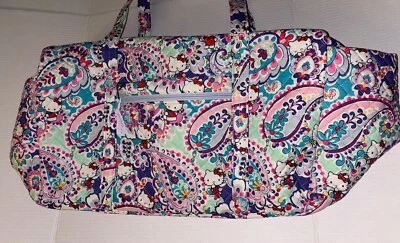 Vera Bradley Large Travel Duffel Bag NWT Hello Kitty Paisley - Image 1 of 4