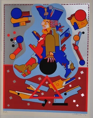 Simon Dittrich/ Siebdruck /E.A.  Exemplar/ handsigniert /1972 - Bild 1 von 3