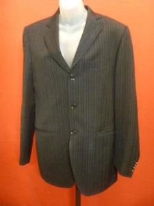 DOLCE & GABBANA D & G ITALY Black Pin Stripe Slim Sport Coat Suit Jacket wool - Picture 1 of 5