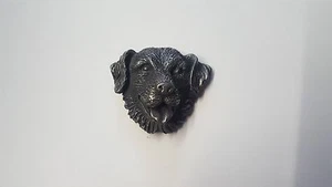 Insignia prendedor Golden Retriever cabeza de perro efecto peltre animal 3D - Imagen 1 de 1