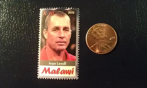 Ivan Lendl Malawi USTA Tennis 2012 Perforated Stamp WOW Cover